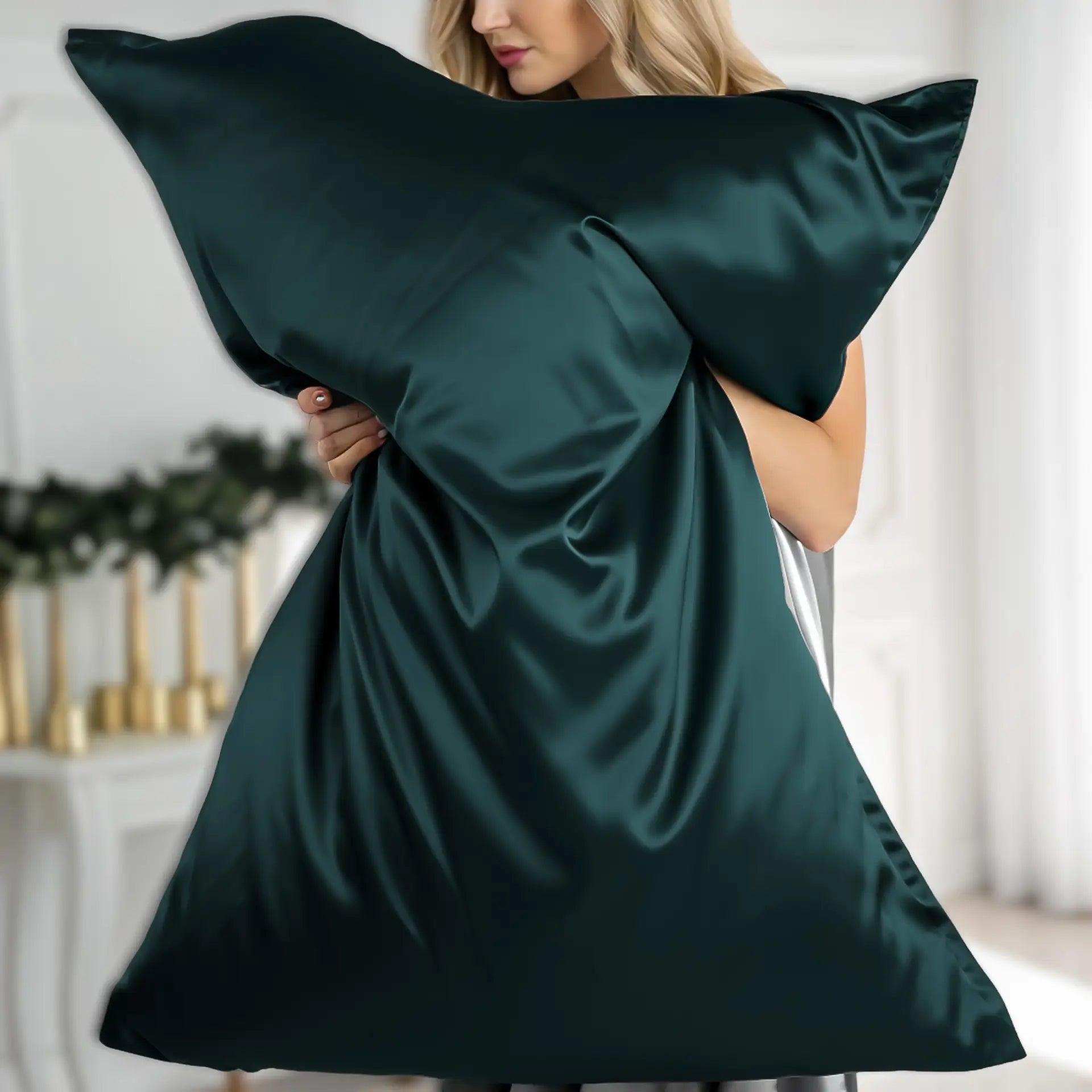 Silk Pillowcase for Hair (Dark Green) % Sale % Smooth, Protective & Hydrating | psboutique.ch