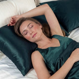 Silk Pillowcase (Dark Green)