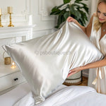 Federa in Seta % Saldi % Liscia, Elegante &amp; Delicata sulla Pelle - Federa cuscino in seta (Argento) - PSBoutique.ch - &lt;p&gt;&lt;strong&gt;Federa in Se...
