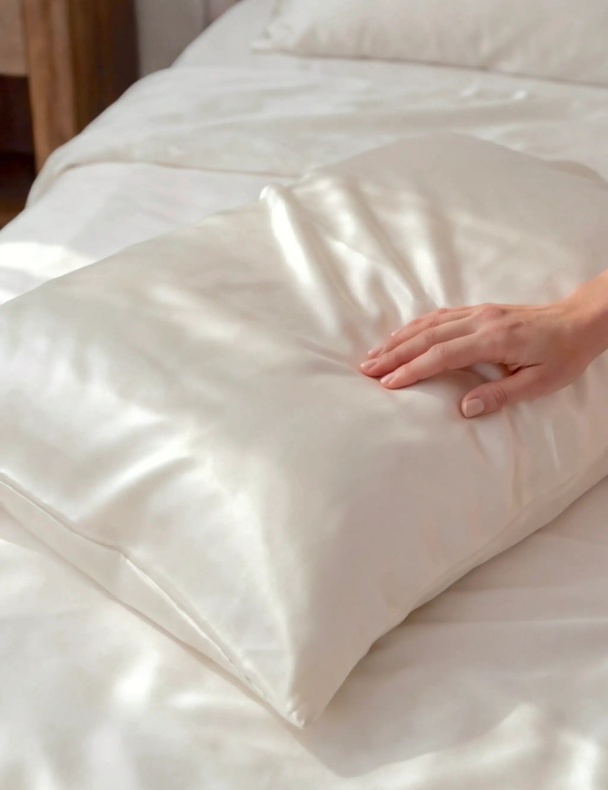 Silk Pillowcase (Ivory White)