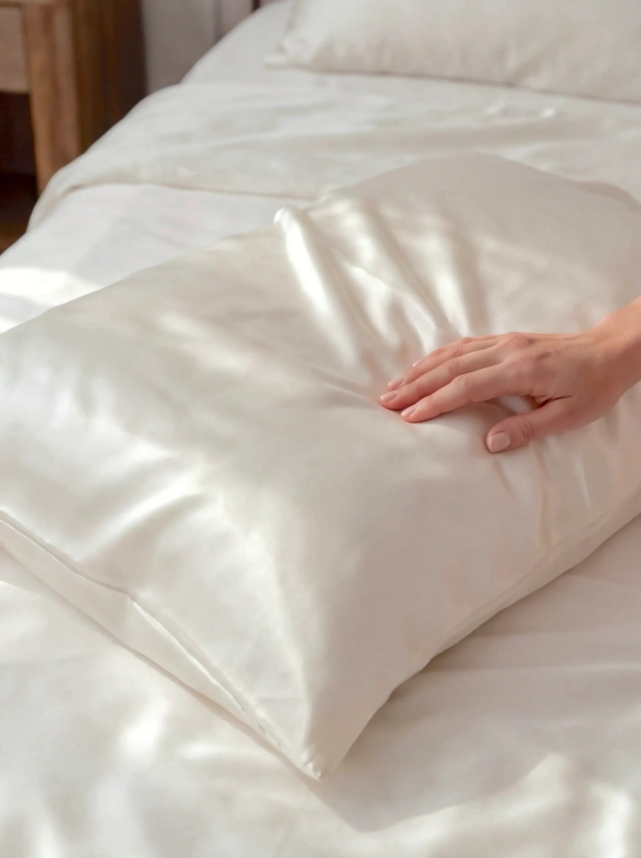 Silk Pillowcase (Ivory White)