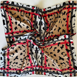 Silk Scarf with Burberry Style Pattern – Classic & Chic