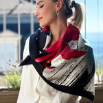 Silk Scarf (Brown) 90x90 cm buy-in Switzerland Pure Swiss Boutique