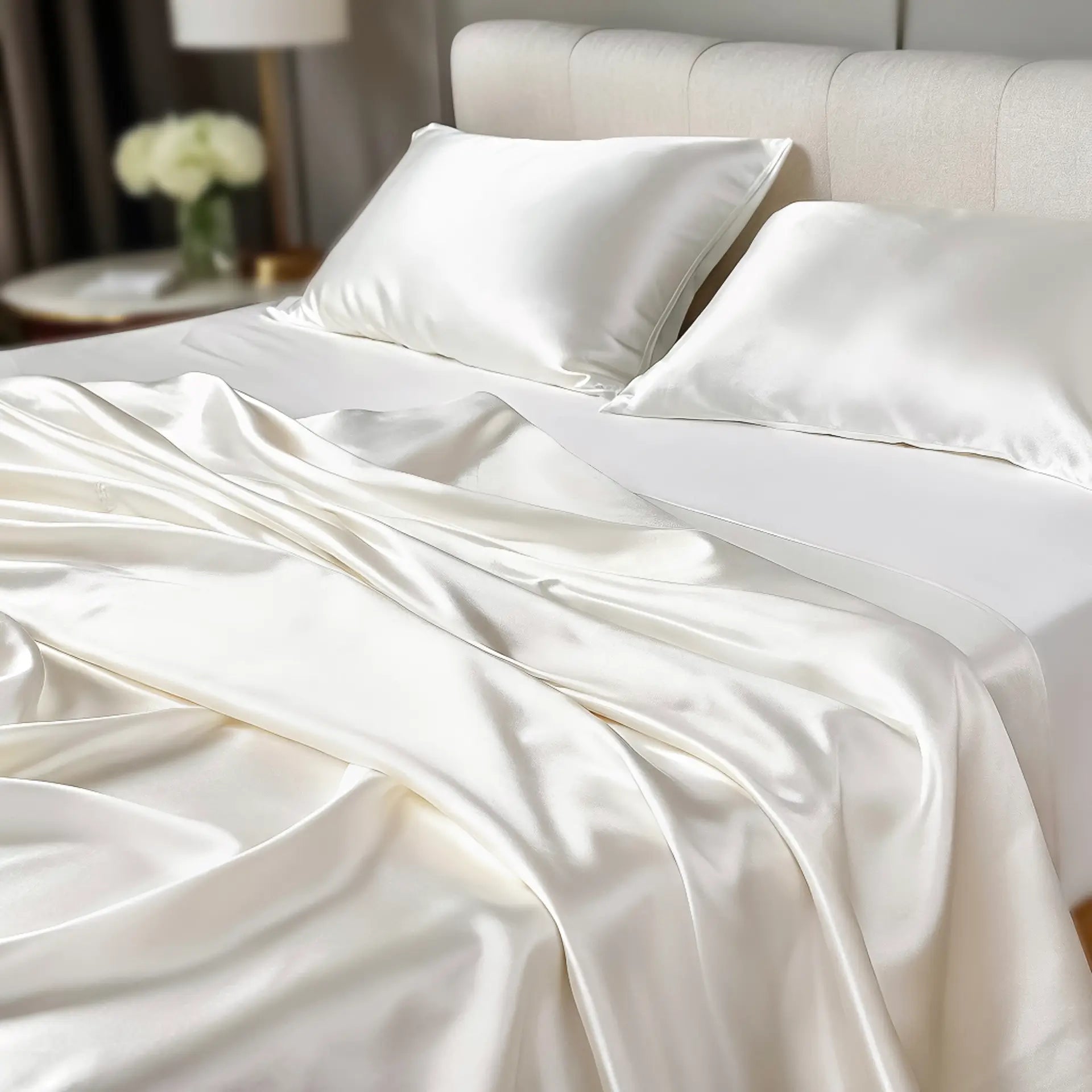 Silk Sheet (Ivory White) % Sale % Smooth, Lightweight & Naturally Soothing | psboutique.ch