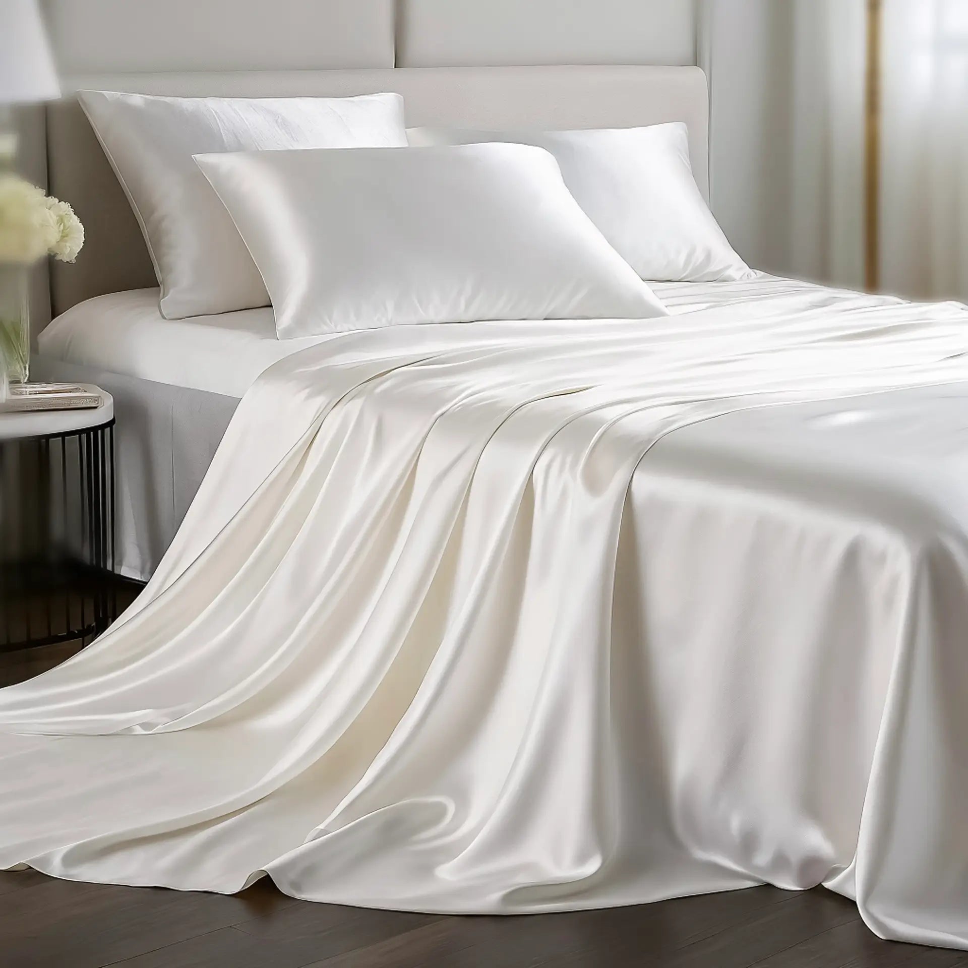 Silk Sheet (Ivory White) % Sale % Smooth, Lightweight & Naturally Soothing | psboutique.ch