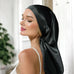 Silk Sleep Cap (Black) % Sale % Extra Length & Gentle Night Protection | psboutique.ch