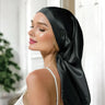 Silk Sleep Cap (Black) % Sale % Extra Length & Gentle Night Protection | psboutique.ch