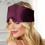 Silk Sleep Mask (Bordeaux) Adjustable Fit, Gentle on Skin, Totally Dark % Sale | psboutique.ch