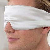 Masque de sommeil en soie pour homme (Argent)