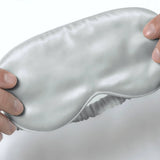 Seiden Augenmaske für Herren (Silber)
