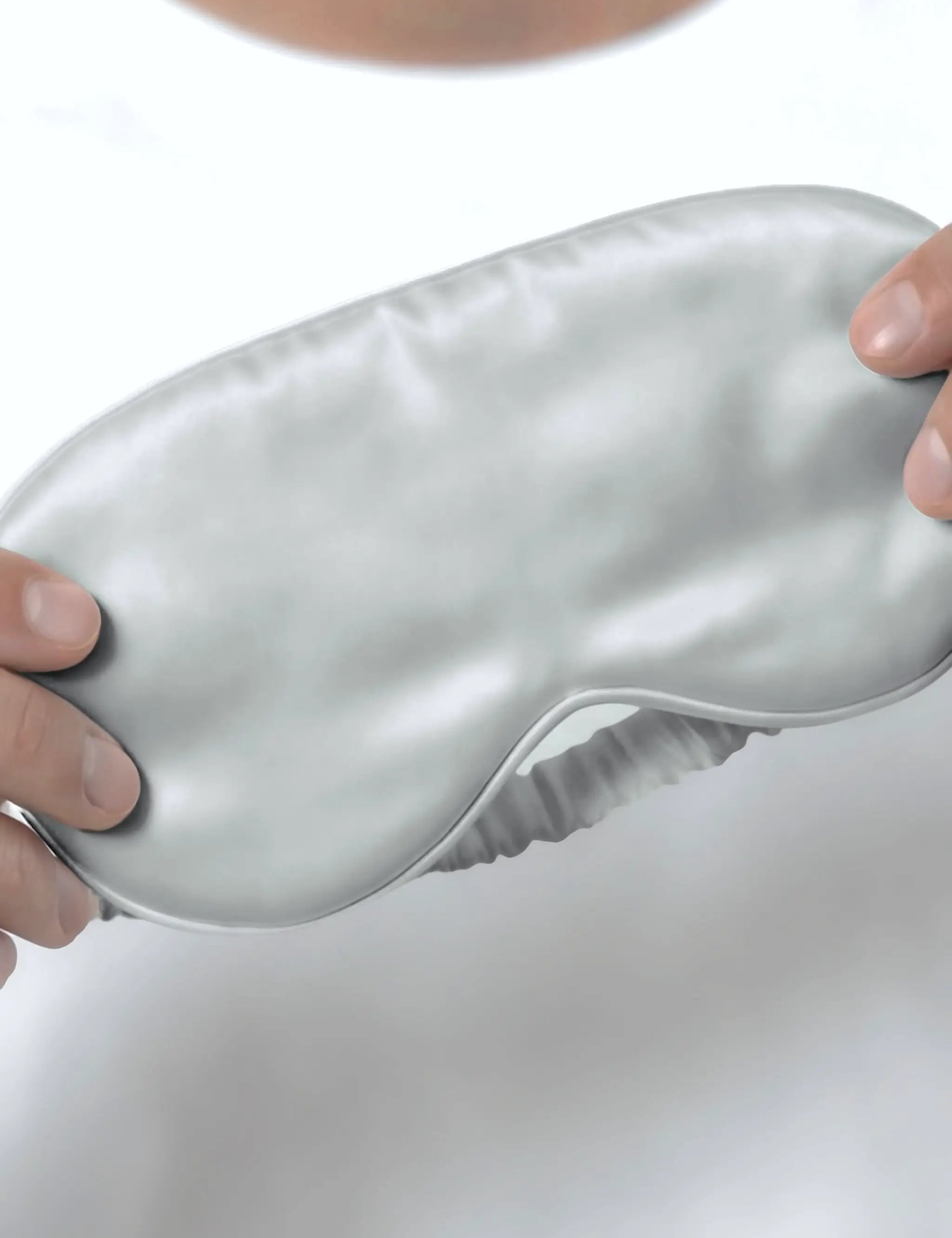 Men's Silk Eye Mask (Silver)