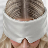 Maschera per dormire in seta (Argento)