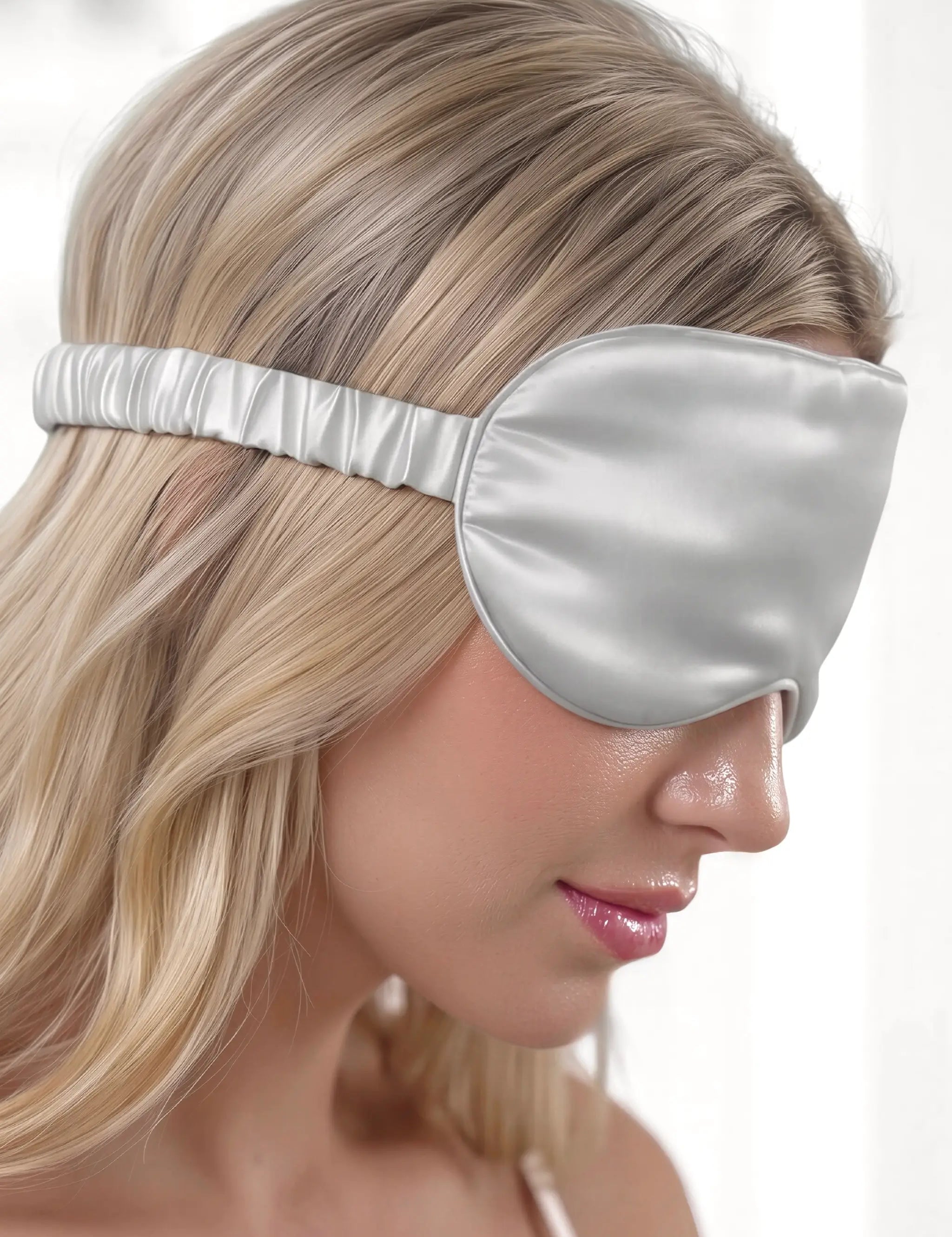 Silk Eye Mask (Silver)