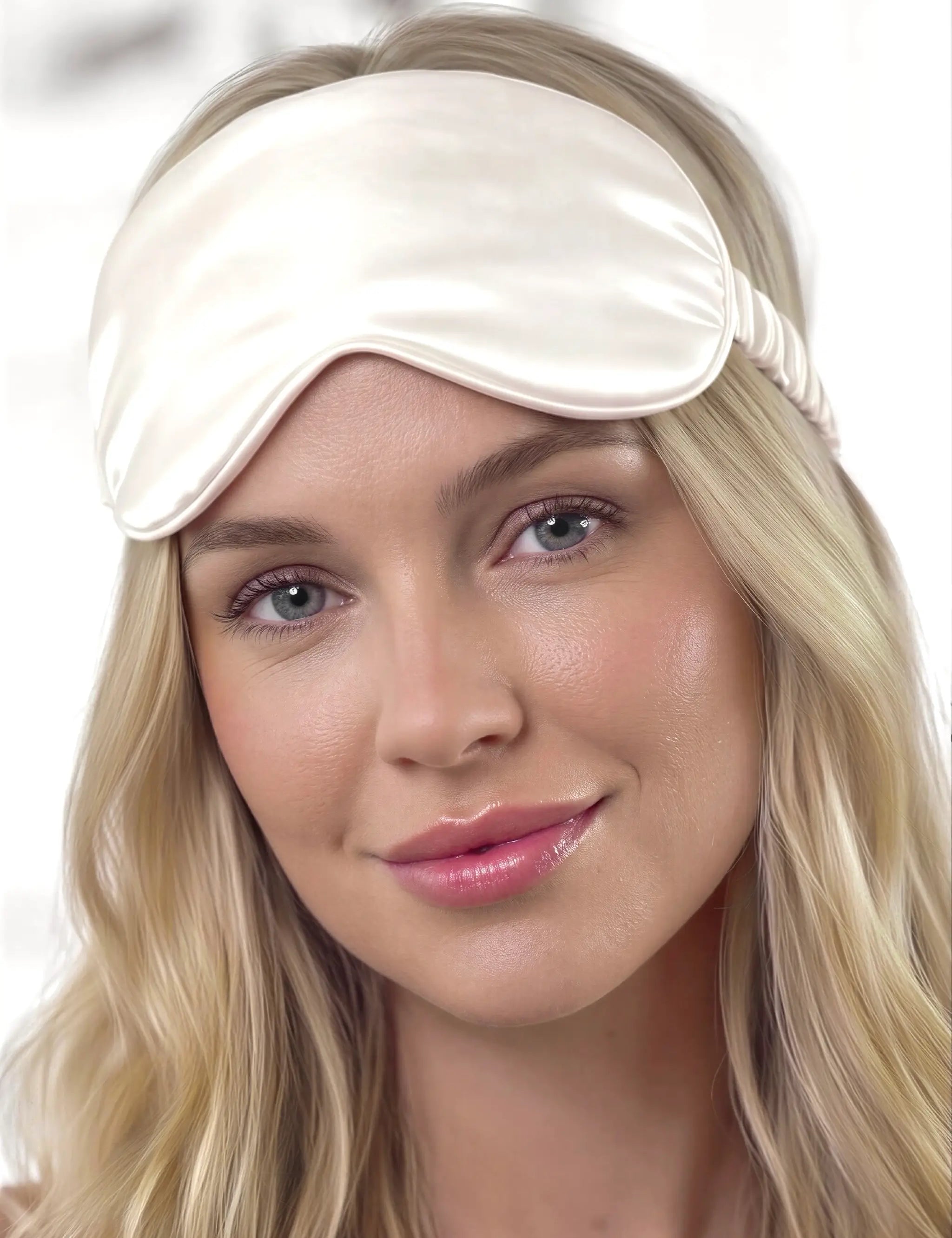 Silk Eye Mask (Ivory White)
